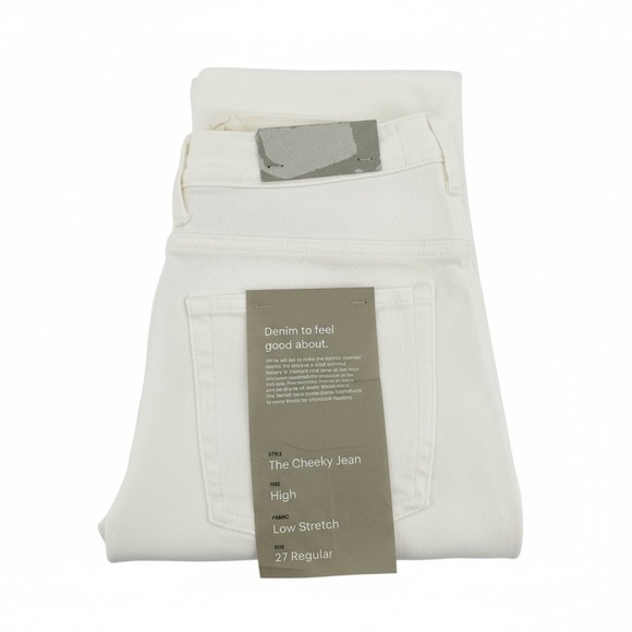 Everlane‎ Jeans The Cheeky Straight Jean High Rise Size 27 Regular Denim NWT - Picture 15 of 16